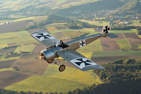 UL Fokker in der Luft