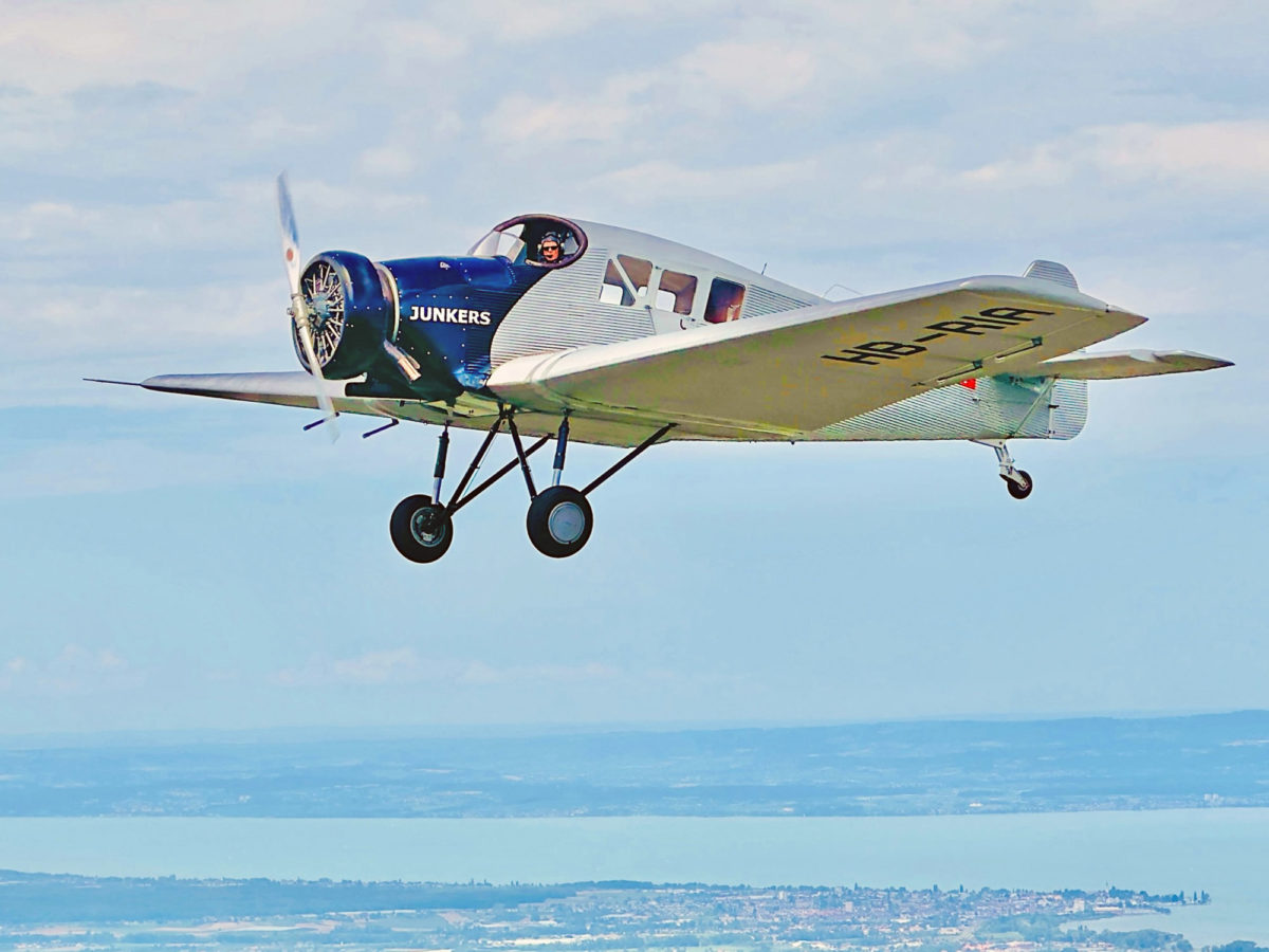 Rundflüge mit der Junkers F13 von St. Gallen-Altenrhein