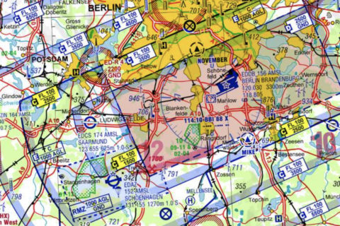 Luftraum C über Berlin