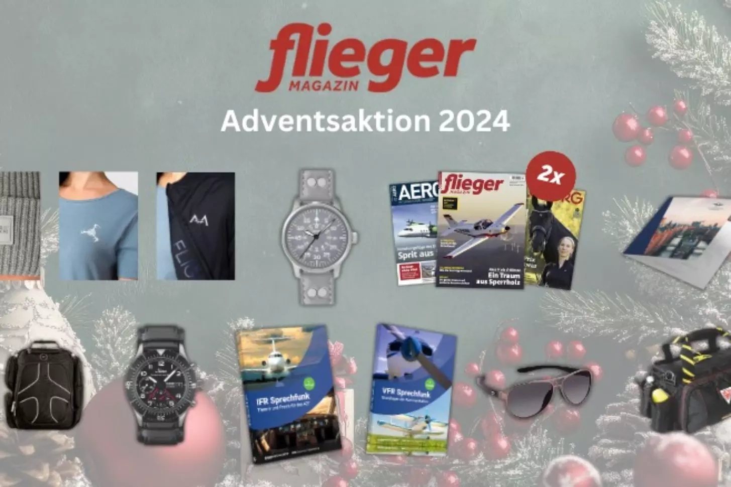 Alle Preise der Adventsaktion 2024 des fliegermagazins.