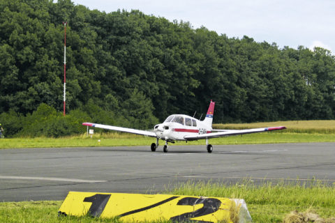 Intersection Take-off Hier gilt es, genau auf die verbleibende Bahnlänge und die korrekte Startrichtung zu achten.